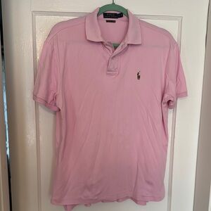 Polo by Ralph Lauren Pink Polo Shirt Classic Design